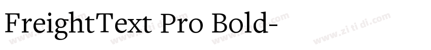 FreightText Pro Bold字体转换